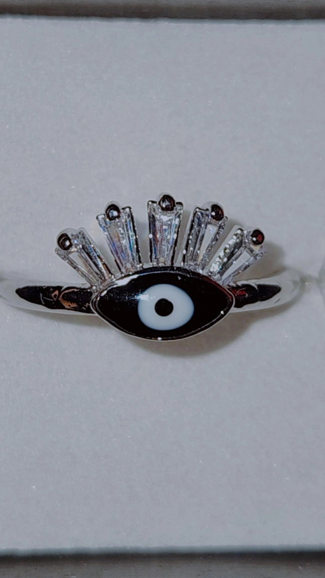 Evil Eye Crystal Ring